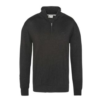 Schott NYC Pull camionneur coton - Heren - Vesten met rits - Zwart - S - Katoen - Hoodies & sweatvesten