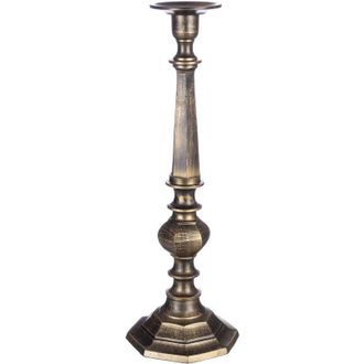 BIZZOTTO Candelabro chandana a fuoco bianco con varie misure di altezza realizzato in alluminio -&Oslash;17 x h 53cm / Brunito