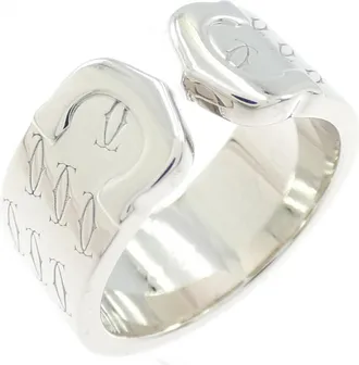 Cartier White Gold White Gold (18K) Band Ring (Pre-Owned)