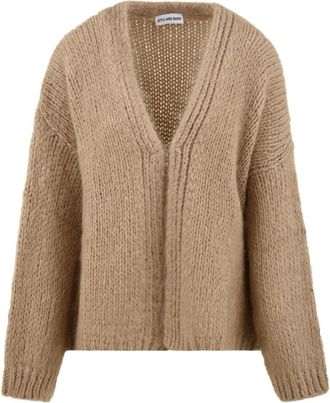 Attic and Barn Atkn 021 Sweater - Dames - Vesten - Bruin - M - Truien & Vesten