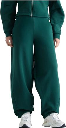 New Balance Athletics Crafted Fleece Pant - Dames - Trainingsbroeken - Groen - XS - Katoen - Fitness