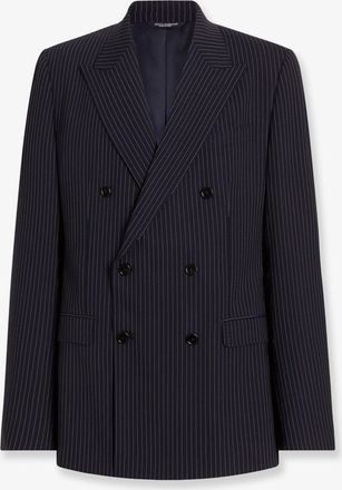 Dolce & Gabbana Blazer doppiopetto Martini Light in lana gessata - DOLCE & GABBANA - gender_Man