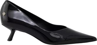 Anine Bing Zwarte leren pumps - Dames - Pumps - Zwart - 38 EU - Leer - Schoenen