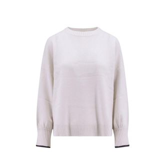 Brunello Cucinelli White Cashmere Cashmere Womens Sweater
