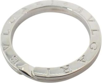 Bulgari Pre-owned Accessories, female, Gray, Size: ONE SIZE Pre-owned Keyring