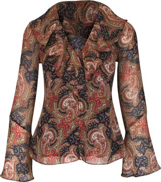 Veronica Beard Blusa Kyrie con stampa paisley