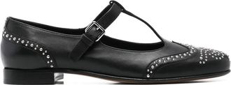 Churchs stud-embellished mary jane shoes - women - Rubber/Calf Leather/Calf Leather/Calf Leather - 36.5 - Black