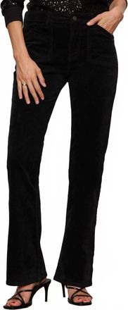 Sanctuary Velveteen Brook Bootcut Jeans In Black