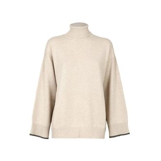 Brunello Cucinelli Beige Cashmere Cashmere Womens Sweater