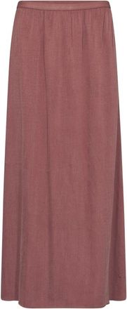 Mos Mosh Midi Rokken - Dames - Midirokken - Bruin - L - Leer - Rokken