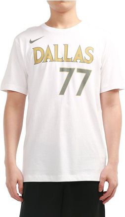 Nike x NBA Crossover Dallas Mavericks Doncic No. 77 T-Shirt White CT9770-101