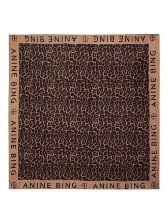 Anine Bing Sarong Eliza leopardato - Marrone
