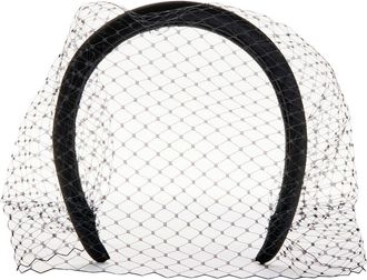 Jennifer Behr Tori Voilette Headband in Black at Nordstrom