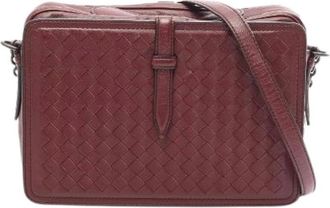 Bottega Veneta Borsa a spalla Bottega Veneta Pre-owned in pelle dagnello Intrecciato - - Pre-owned - Donna - Rosso - ONE SIZE