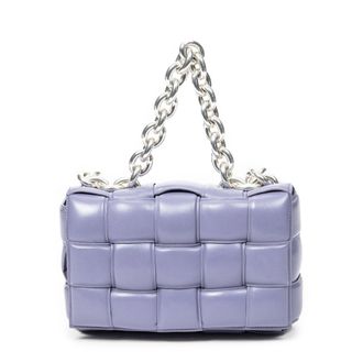 Bottega Veneta Pre-owned Womens The Chain Cassette Shoulder Bag - Lilac - One Size