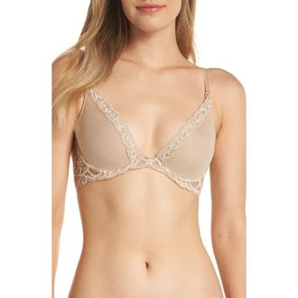 Natori Feathers Underwire Contour Maternity/Nursing Bra in Caf&eacute; at Nordstrom, Size 36Ddd