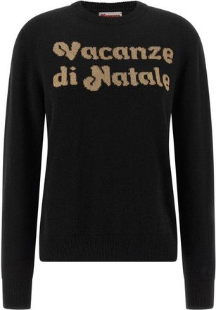 MC2 Saint Barth Gold Vacanze di Natale Black Sweater