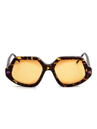 Kuboraum P20 sunglasses - unisex - Acetate/Metal - 55 - Brown