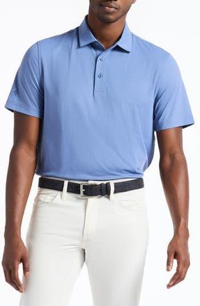 Robert Graham Falto Short Sleeve Stretch Knit Polo in Moonlight Blue at Nordstrom Rack, Size Xx-Large
