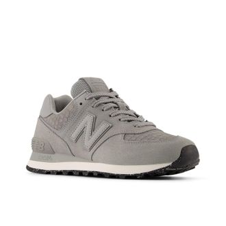 New Balance Sneaker NEW BALANCE WL574, Damen, Gr. 36,5, artic grau, m, Leder, Schuhe Sneaker