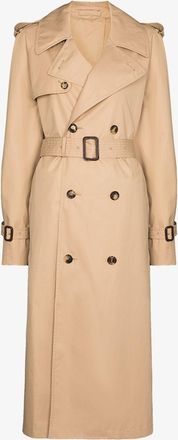 Wardrobe.NYC Double-Breasted Trench Coat - Womens - Cotton/Cupro