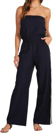 Bishop + Young Jagger Strapless Jumpsuit in Indigo at Nordstrom, Size Large