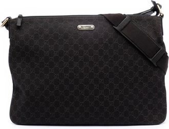 Gucci Pre-owned Cross Body Bags, female, Brown, Size: ONE SIZE Pre-owned Vintage Monogram Canvas Crossbody Bag