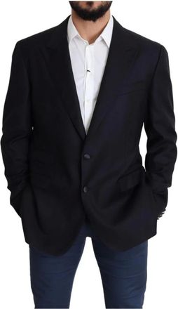 Dolce & Gabbana Heren, Jassen, Zwart, Maat: 3XL Zijde