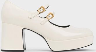 Charles & Keith Block Heel Mary Janes