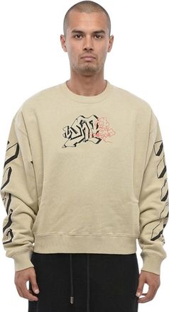 Off-white Light Beige Relaxed Sweatshirt