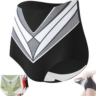 Generic Medical Grade Titanium Fiber Self-Heating Tourmaline Shaping Shorts, Titanium Fiber Tourmaline Shaping Shorts for Women (black,XL)