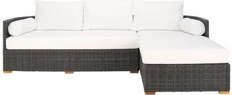 Safavieh Couture Anguilla Wicker Outdoor Chaise Sectional