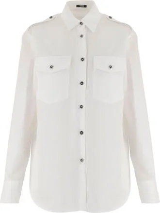Versace White Regular Solid Shirt