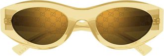 Gucci Sunglasses Gg2065 S 004 Yellow/Yellow Monogram Women