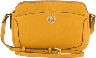 Pourchet Tassen, Dames, Geel, ONE Size, Leer, Sac port&eacute; travers