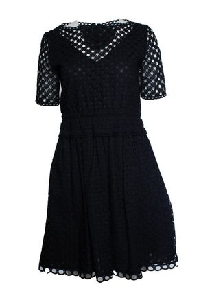 Carven lace pattern mini dress