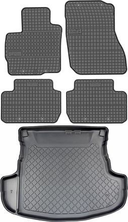 OEM Mitsubishi Outlander Iii Suv Desde Septiembre De 2012. Juego De Alfombrillas De Goma Para Coche Y Alfombrilla Para Maletero