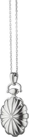 Monica Rich Kosann Petite Sunburst Locket Necklace in Silver at Nordstrom, Size 18