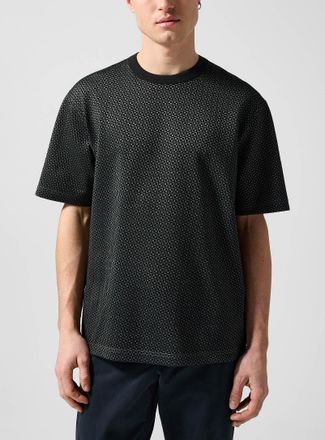 Paul Smith Mens Textured retro jacquard T-shirt