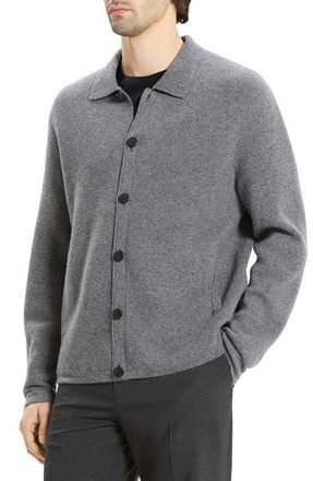 Theory Cameron Cashmere Cardigan in Charcoal Melange at Nordstrom, Size Xx-Large