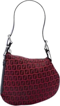Fendi Pre-owned Vintage Hobo Bag - Dames - Vintage Schoudertas - Rood - ONE Size - Vintage