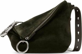 Burberry Small Knight Suede Shoulder Bag