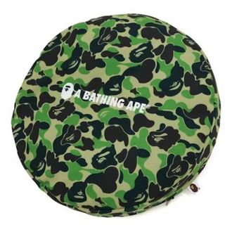 A Bathing Ape BAPE ABC Camo A Bathing Ape Circle Fluffy Beads Cushion Green 1H20-182-070-GRN
