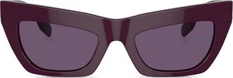 Burberry Sunglasses Occhiali da sole cat-eye con placca logo - Viola