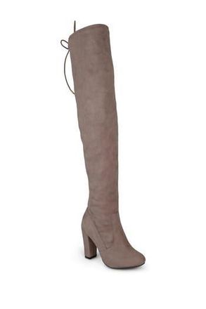 Journee Collection Maya Over the Knee Boot in Taupe at Nordstrom Rack, Size 11