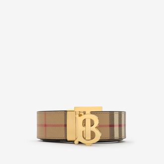 Burberry Reversible Check TB Belt