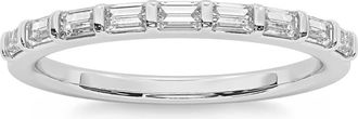 Pompeii3 1/3Ct Baguette Cut Wedding Ring Anniversary Band 14k Gold Lab Grown