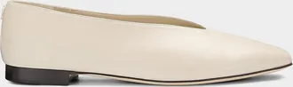 Jimmy Choo London Margot Shiny Leather Ballet Flats