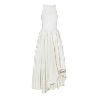 Alexander McQueen White Sleeveless Maxi Dress - female - Alexander McQueen - Maxi Dresses - White - XS - Dresses