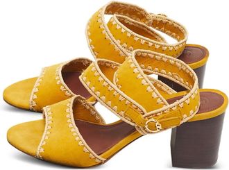 Tory Burch Ankle-strap block-heel sandals - Yellow